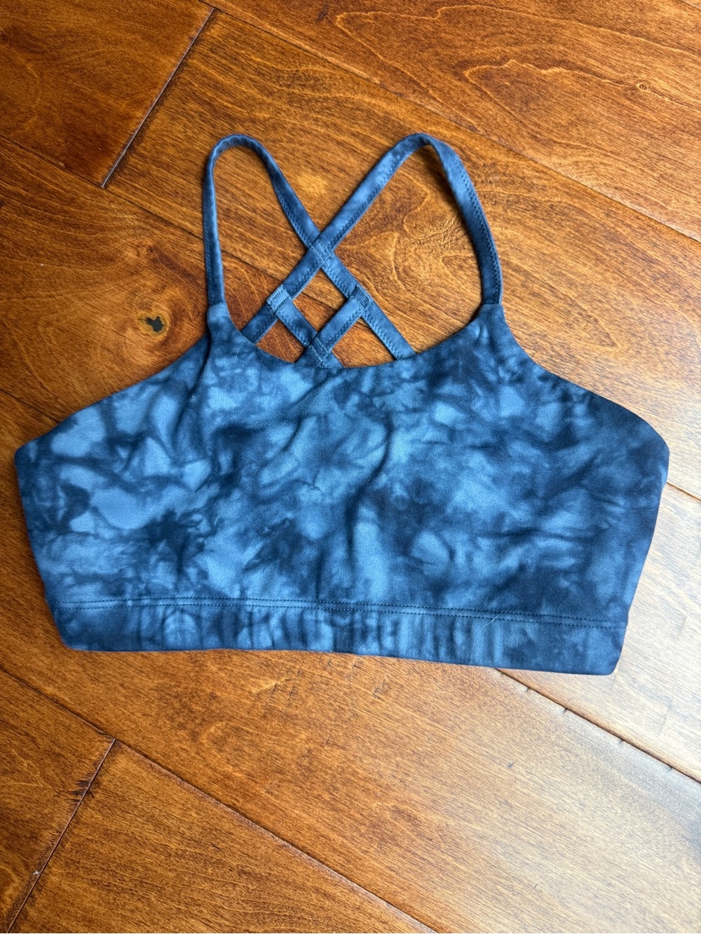 Purple Athleta Girls Tie-Dye Crisscross Strappy Sports Bra